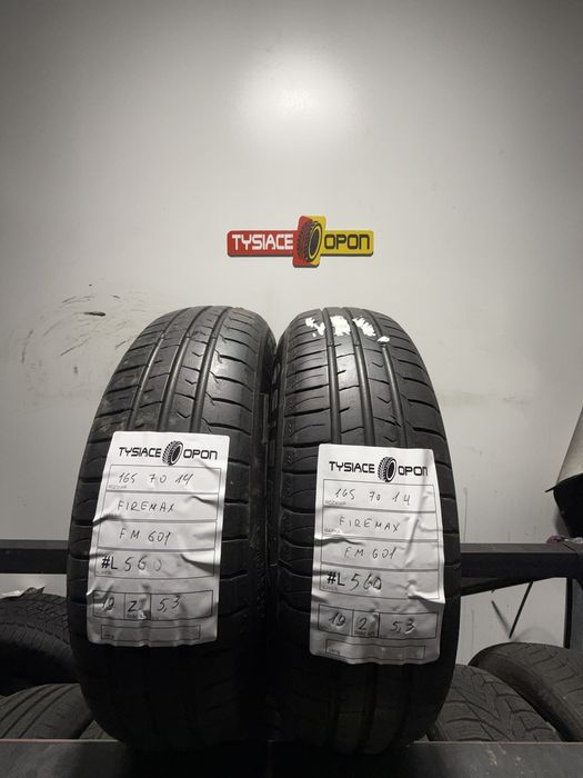 Opony letnie 165/70R14 Firemax FM601 2szt Używane #L560 2sztuki