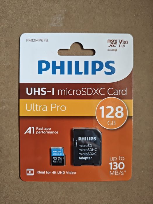 Cartão de memória micro SD 128GB Philips
