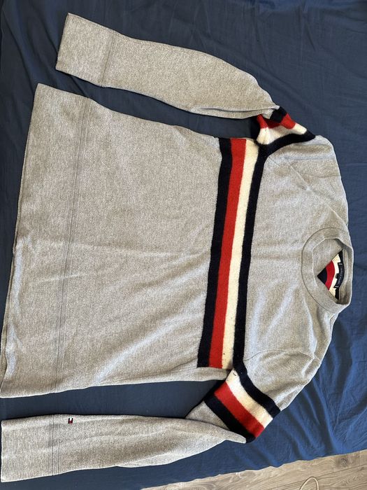 Sweter bluza Tommy Hilfiger xxl szara męska