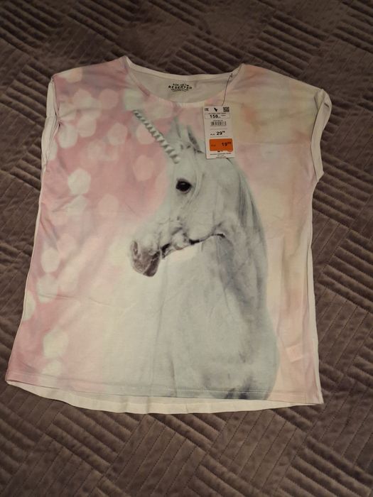 Nowy t-shirt koszulka dziewczęca Reserved r. 158 cm 12 lat