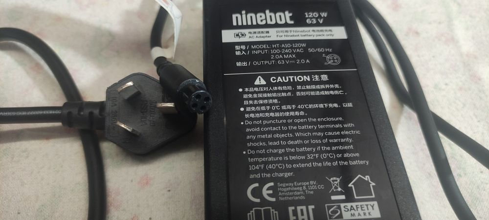 Зарядного устройства ninebot (120 Вт, 63 В)