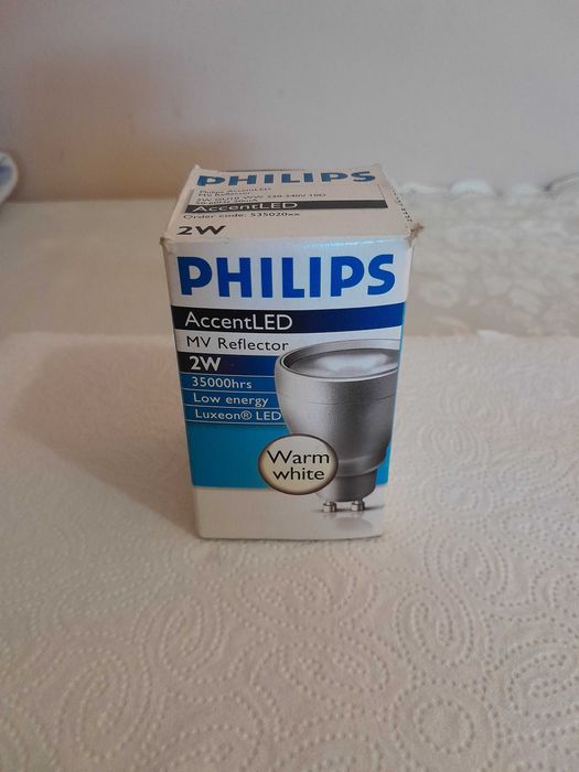 Żarówka Led Philips 2W, 3 sztuki.