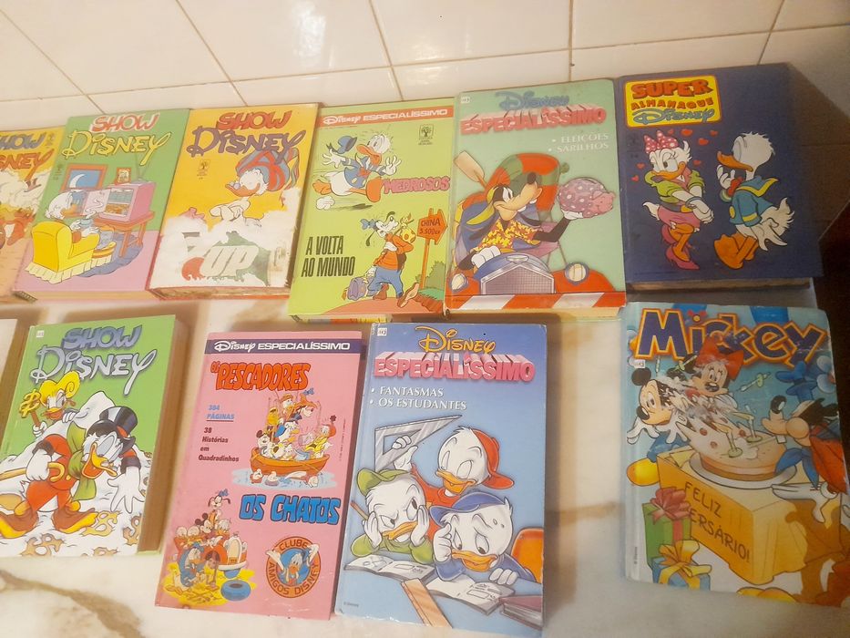 Conjunto de 15 Livros Banda Desenhada Disney Antigos