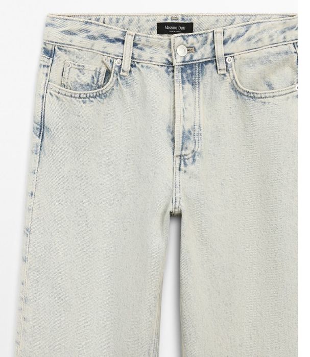 Джинси MID-RISE WIDE-LEG JEANS  Massimo Duttі 38,40
