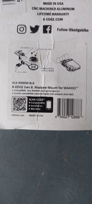 K-Edge Trek Madone gen8 SLR wahoo