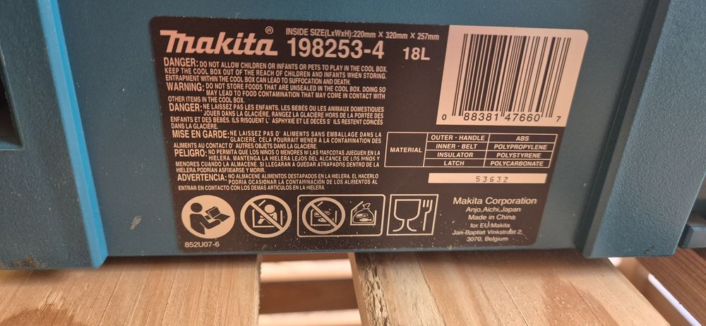 Lodówka turystyczna makita 18l macpak 4
