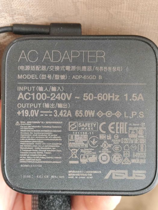 Блок живлення ADP-65GD Asus 19V 3.42A 65W 4.5*3.0 mm Оригінал