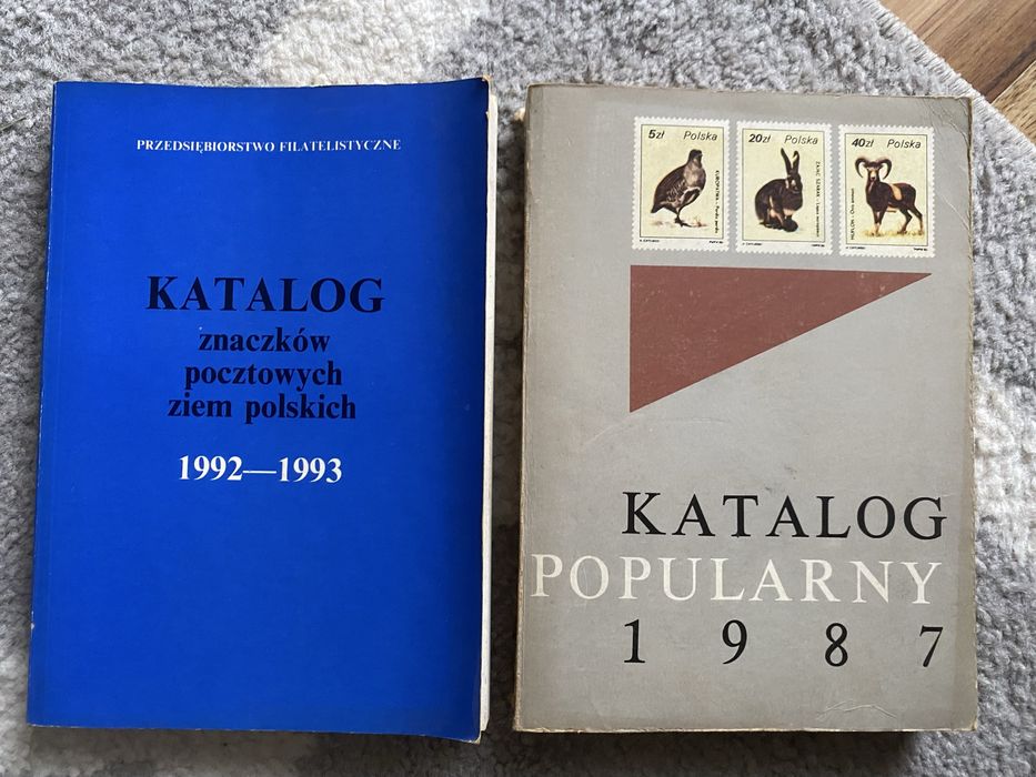 Katalogi  znaczków pocztowych 1987, 1992 - 1993