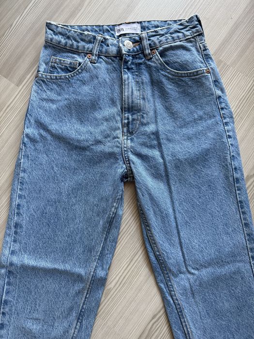 Zestaw spodnie mom jeans Zara