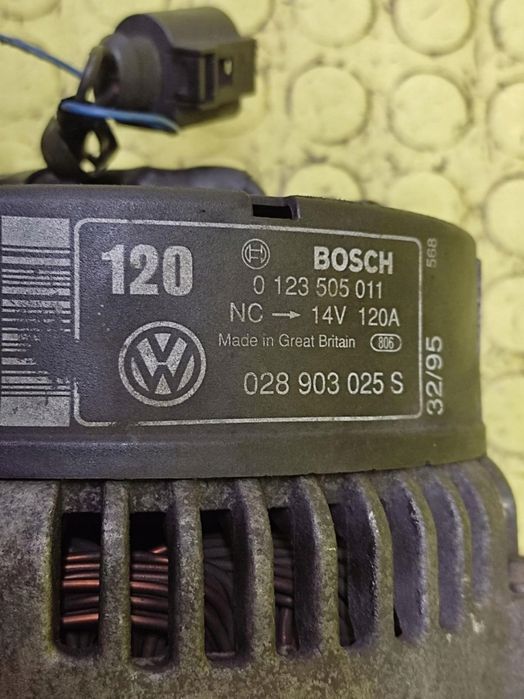 audi a3 1.9 tdi alternator 0123505011