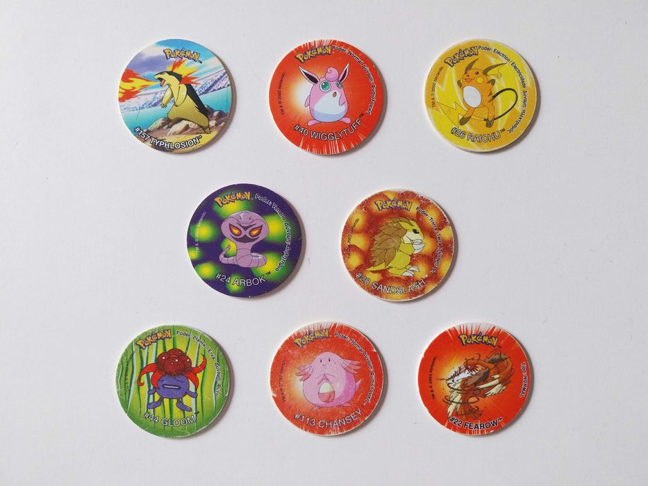 8 tazos POKEMON Tazos League, Tazo 2, Tazos Attack 2 | Matutano lote