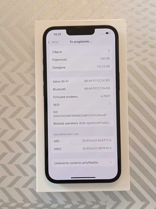 iPhone 13 128GB stan bardzo dobry +gratis etui