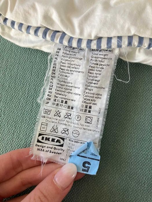 Kołdra Ikea Mysa 200 x 200 spinana ciepła