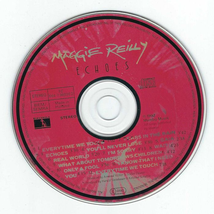 CD Maggie Reilly - Echoes (1992) (Electrola)