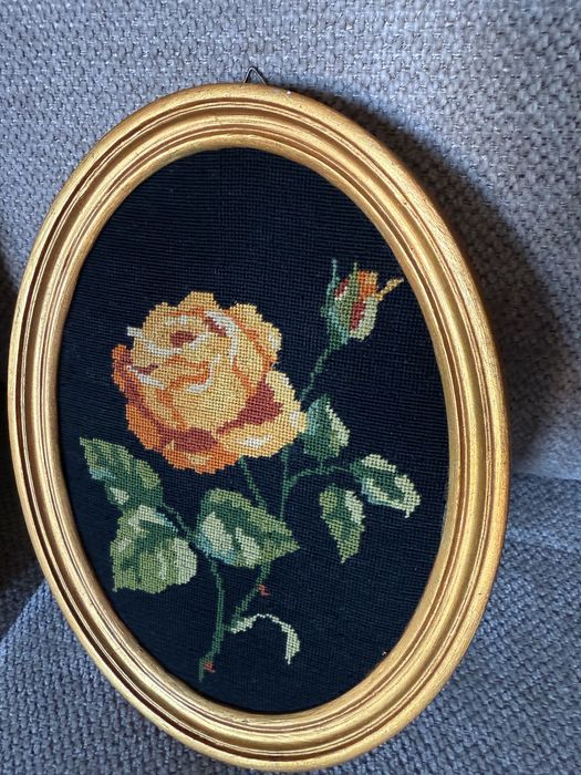 Obrazki haft krzyżykowy 2 sztuki