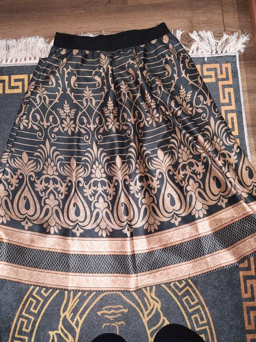 Spódnica damska zamsz guma uni