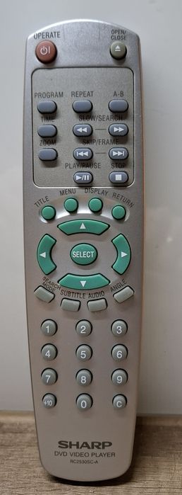 Pilot Oryginalny, sprawny 100% do odtwarzacza DVD  SHARP