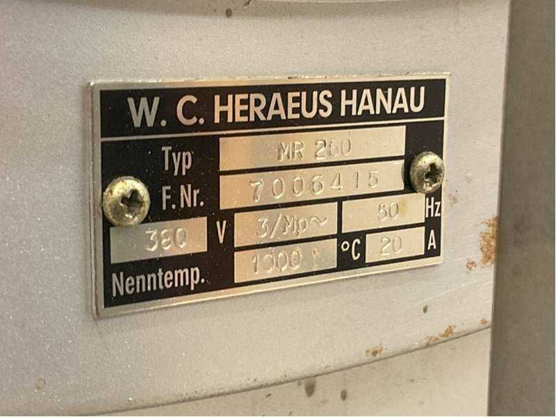 forno de laboratório heraeus - mr 260