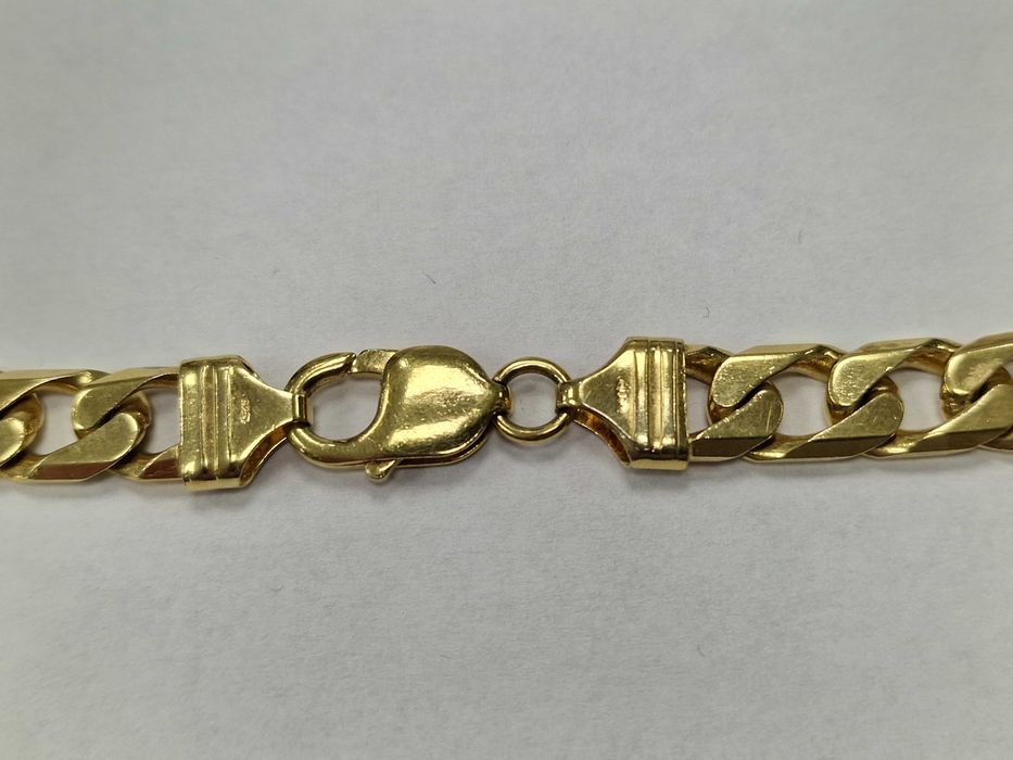 Srebro 925 / Srebrny łańcuch męski/ Złocony/ 925/ 93.20 gram/ 60cm