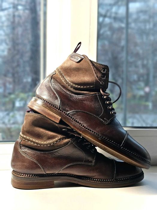 Продам зимне-осенние ботинки кожа Clarks утеплитель