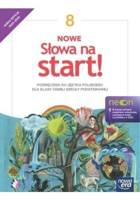 J.Polski SP 8 Nowe Słowa na start neon Podr w.2024 praca zbiorowa Rok