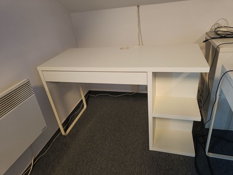 3 białe biurka Micke