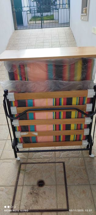 Cama dobrável com 1,70m