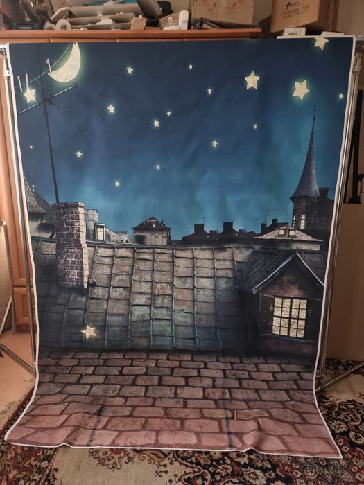 Фотофон для фото сессий на штативе.