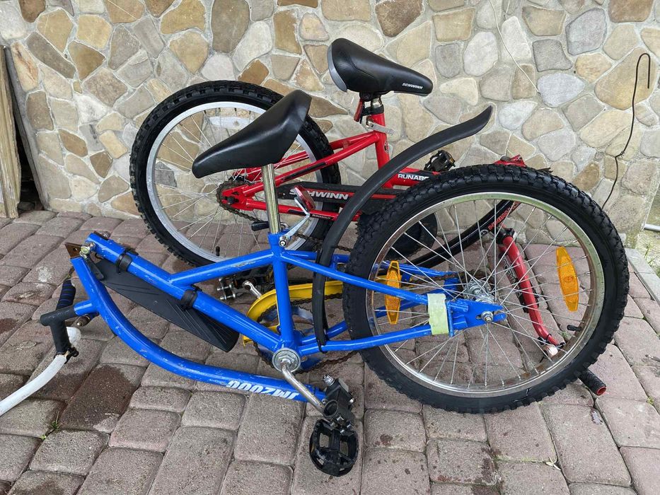 дитячий велоприцеп-(тандем)