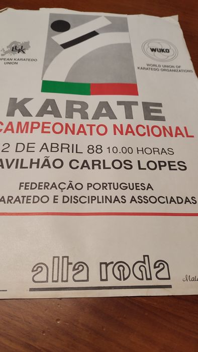 Cartaz campeonato nacional de karaté 1988