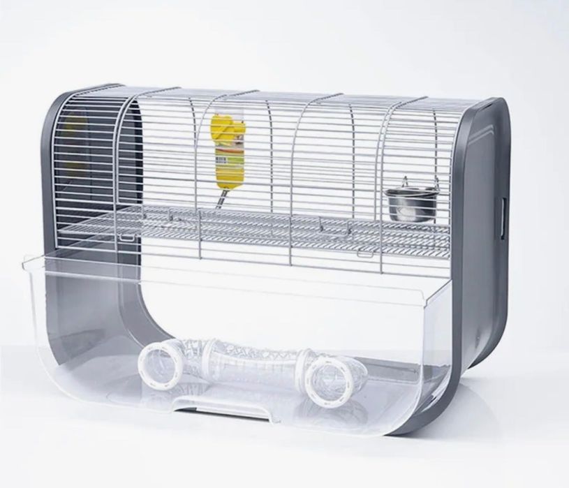Gaiola para girbilos com acessório e comida