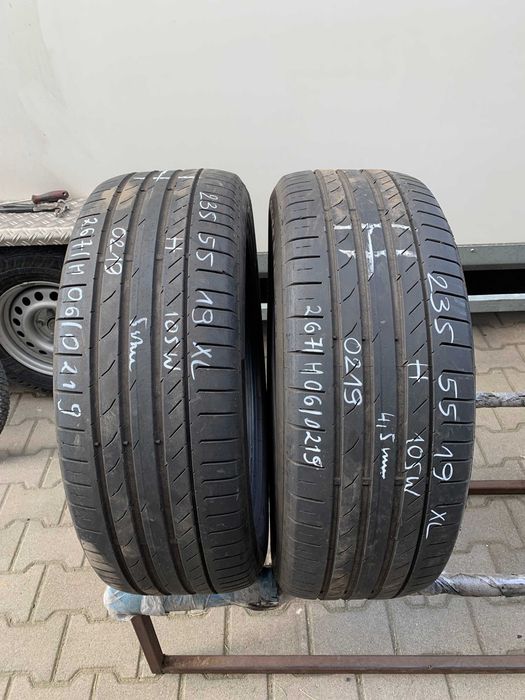 2 szt opony używane letnie 235/55r19 XL Continental ContiSportContact5