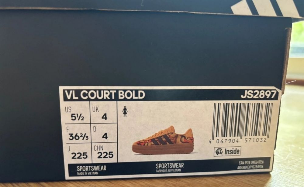 Adidas VL Court Bold FARM Rio, sneakersy damskie