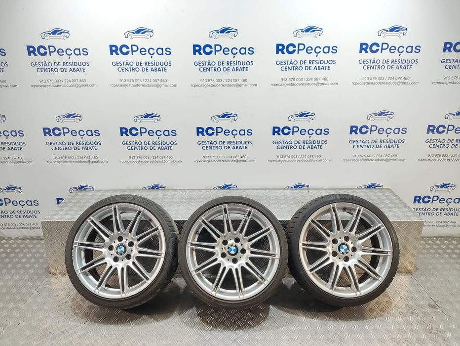 Conjunto 2 Jantes BMW 19 8J ET37 5x120 Style 225M Serie 3 E90 E91 E92