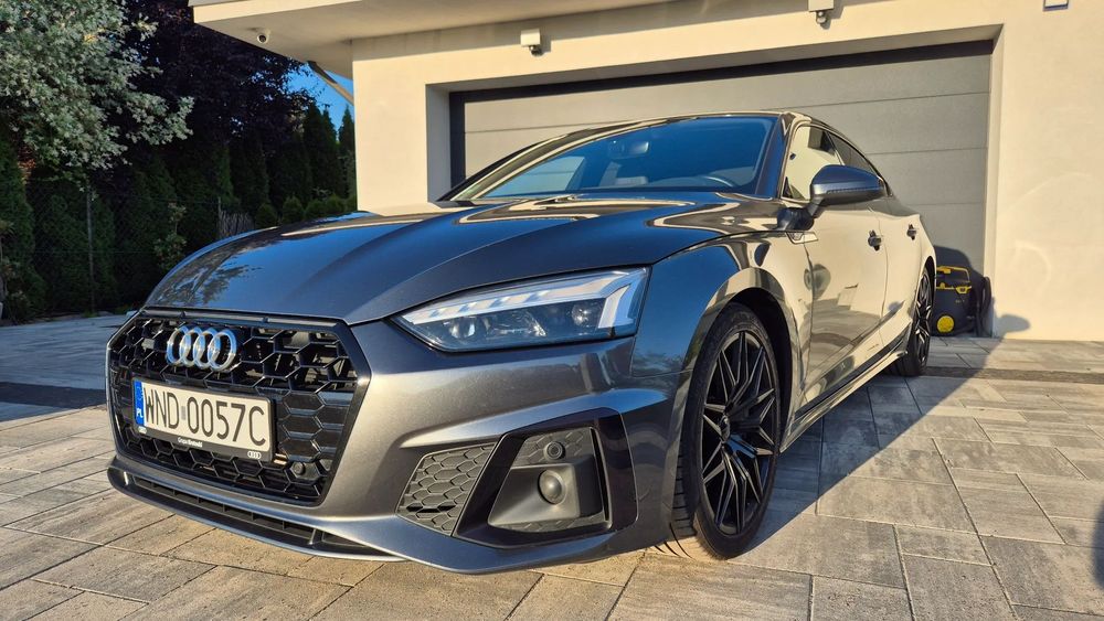 Audi A5 Sportback Matrix, car play, navi, sportowe fotele z masażem, Mild hybrid