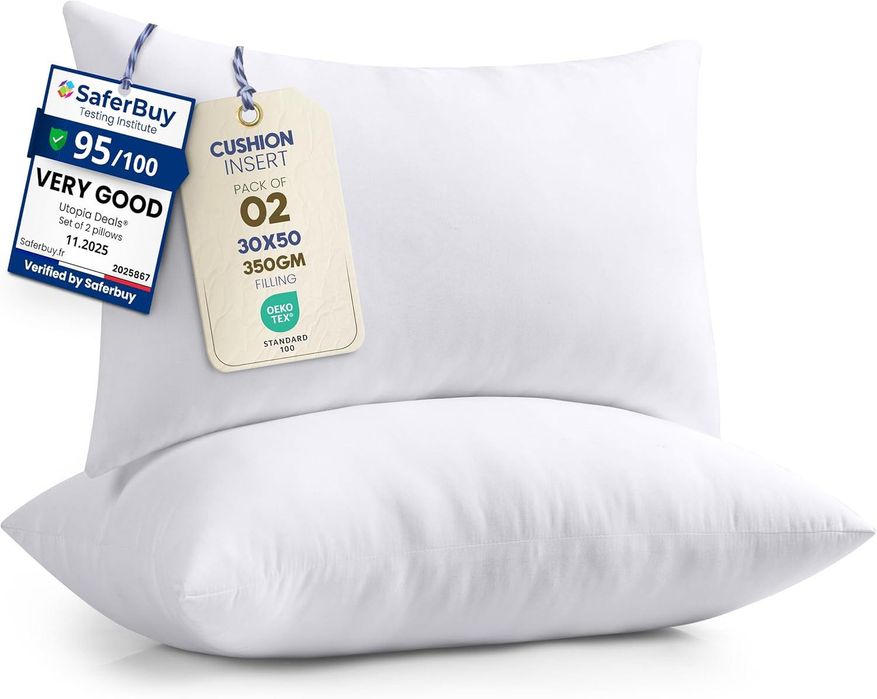 Almofadas Utopia Bedding - Pack de 2 (Novas seladas/vácuo)