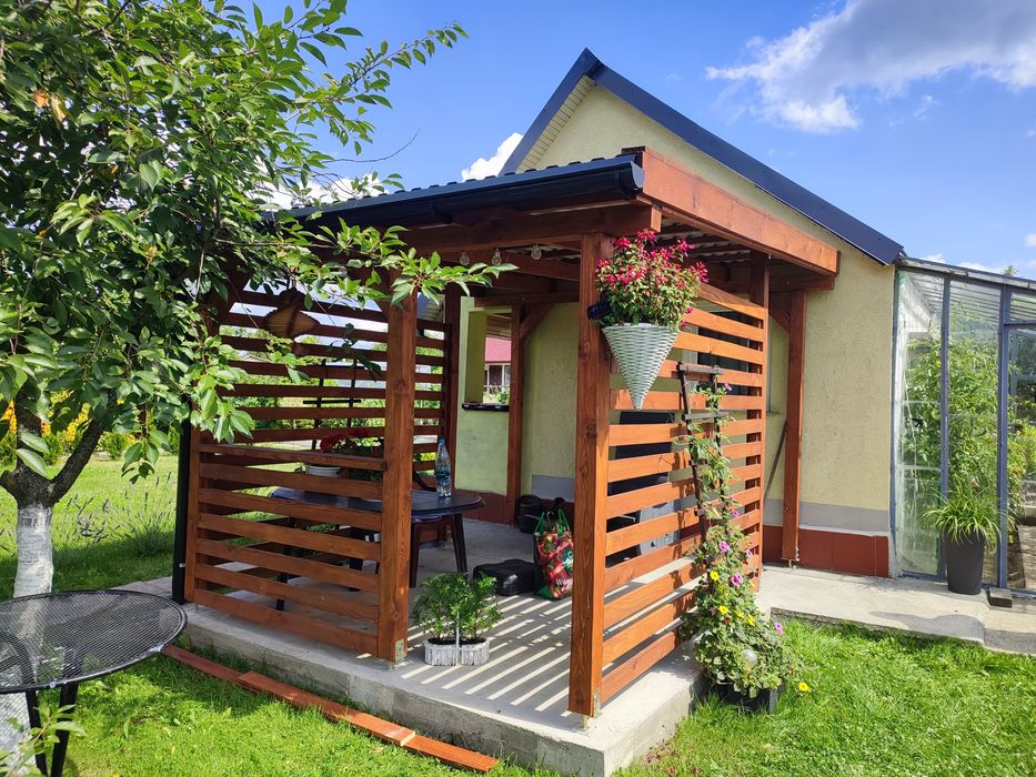 Wiata taras garażowa samochodowa ogrodowa altana drewniana