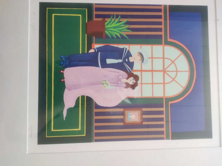 Quadro de Serigrafia - Noivos