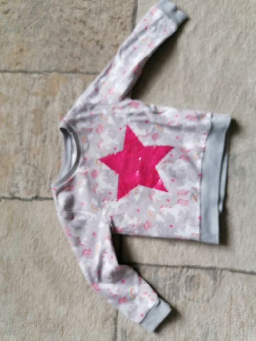 Bluzy, płaszczyk, spodnie 98/104
