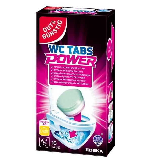 Tabletki do czyszczenia WC Gut & Günstig 16 sztuk