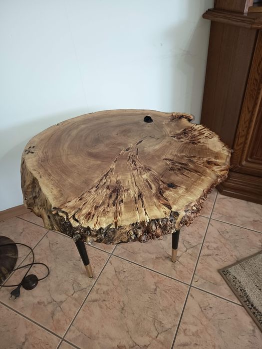 Stolik kawowy drewno z czeczotą