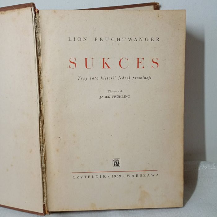 Sukces. Lion Feuchtwanger