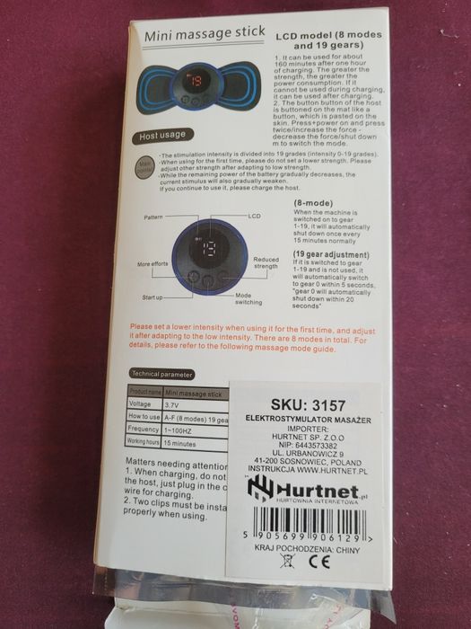 Mini masager na USB nowe