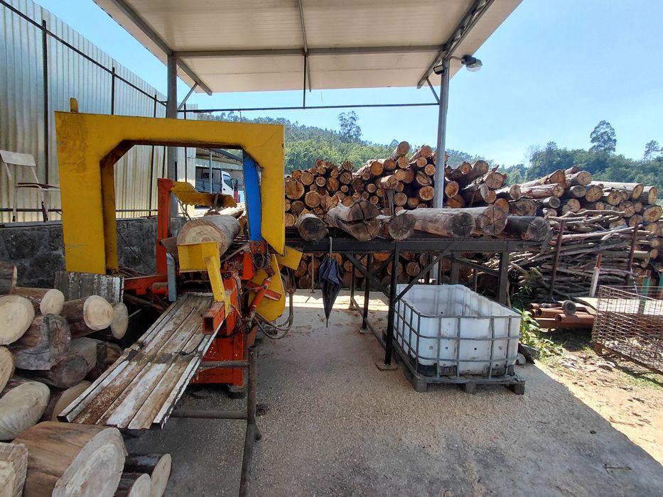 Máquina de cortar lenha