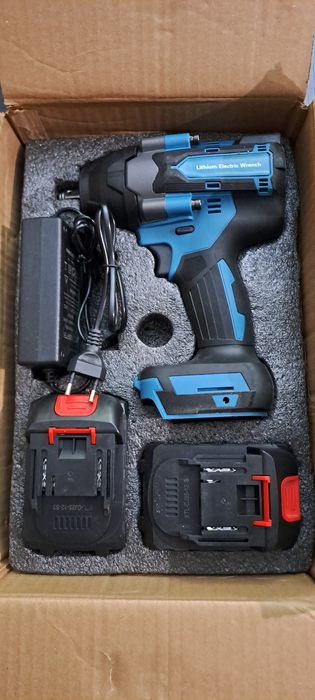 Pistola de impacto 1800Nm 1/2 a Bateria 21v + 2 Baterias (Artigo Novo)