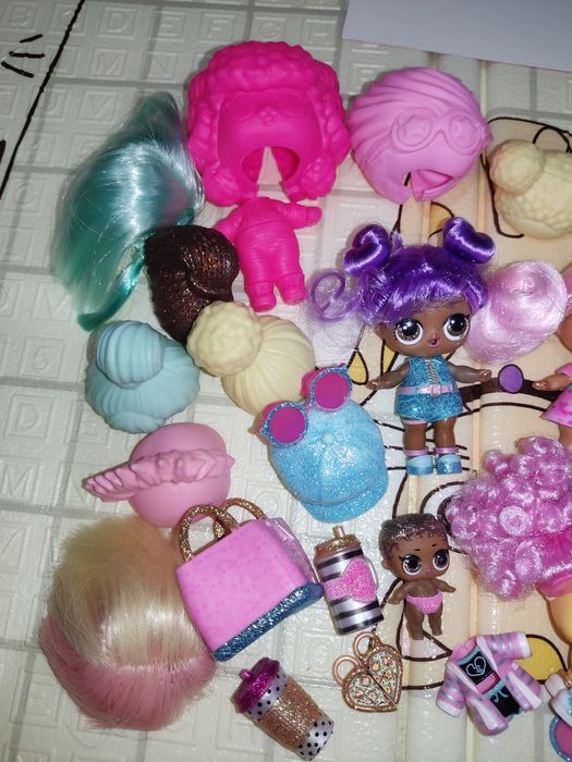 Большой набор лол с париками