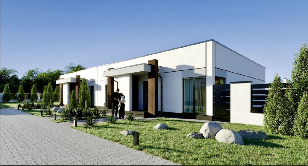 Сучасний котедж 70м2 за адекватною ціною + вибір площі ділянки