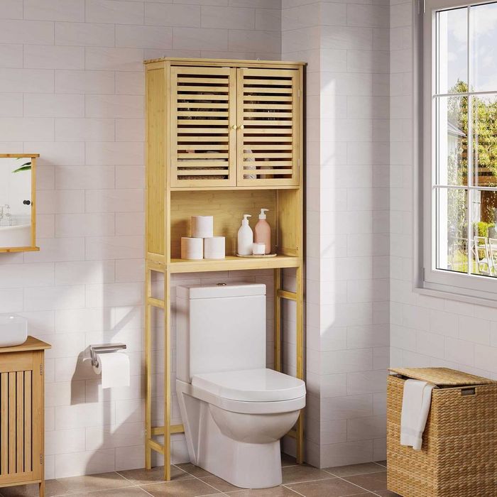 Nowa półka łazienkowa / szafka na pralkę/ regał / bambus / EUGAD !K13!