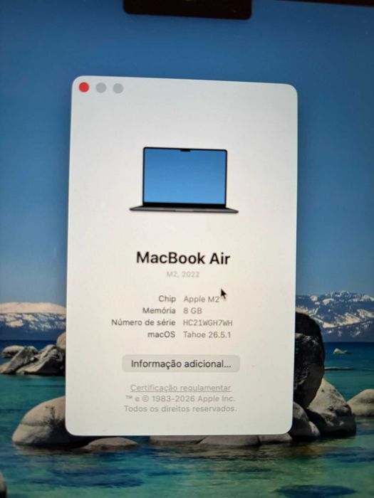 MacBook Air 13,6" (2022) M2 8 GB RAM 256 GB