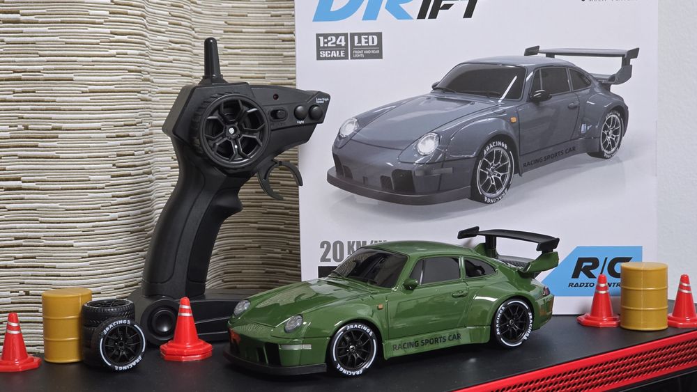 Carro RC Drift 1/24 Porsche 911 4WD